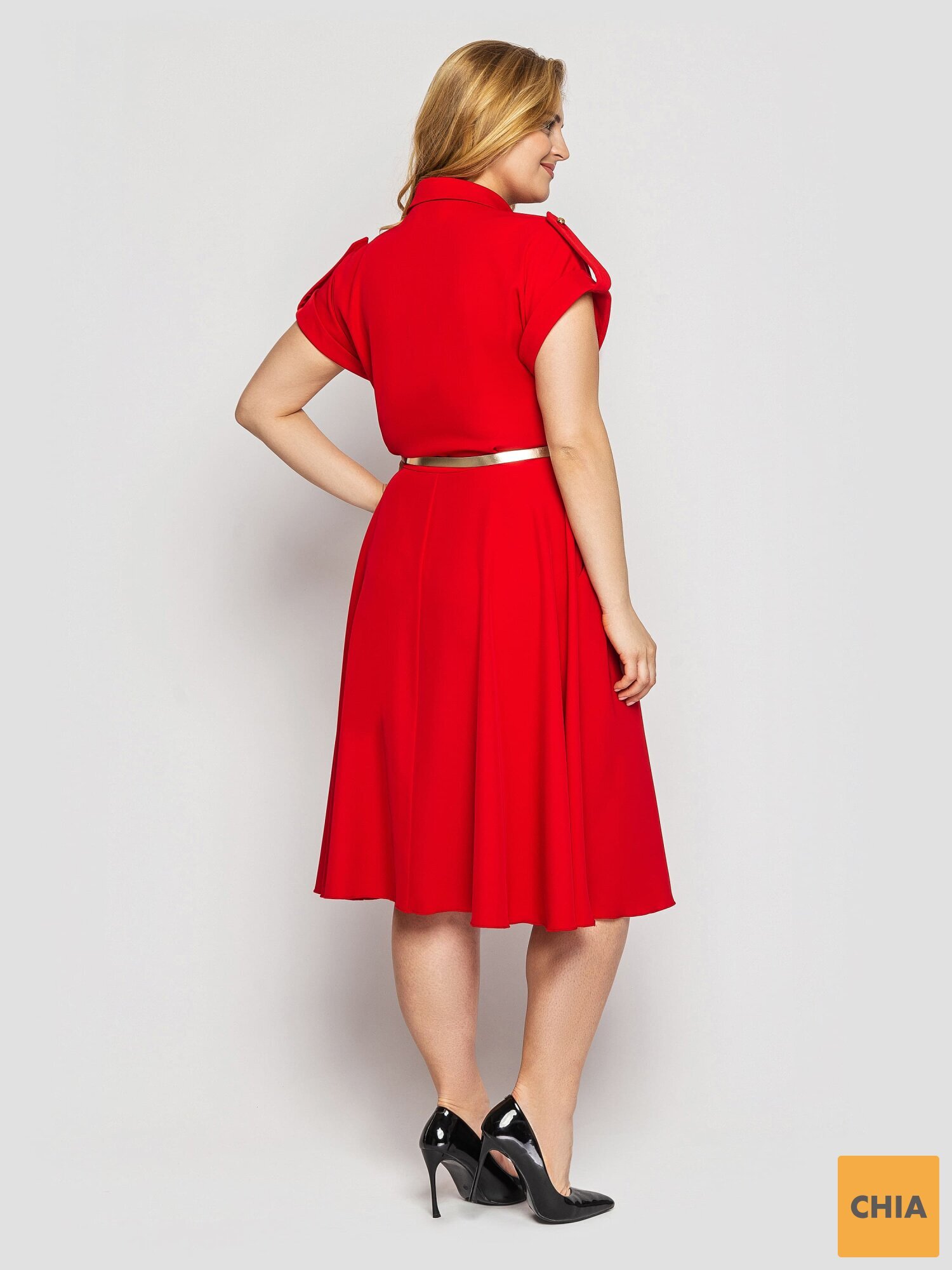 Платье Альмира алого цвета