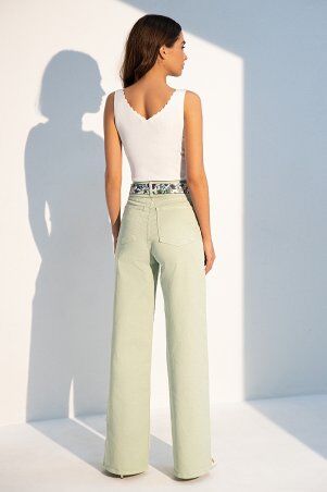 Itelle: Широкі зелені джинси Wide leg Стефані 162-5162 - фото 2