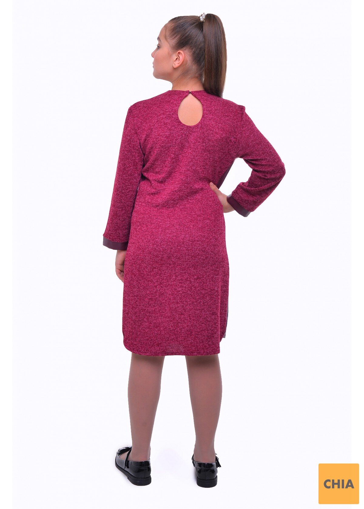 Платье Бромелия, бордовый