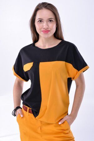 Оригинальная блузка с короткими рукавами