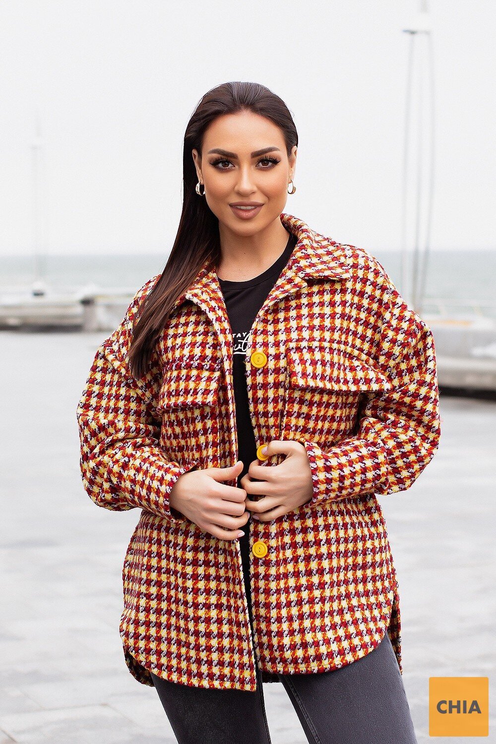 Куртка-рубашка 215275 терракотовый