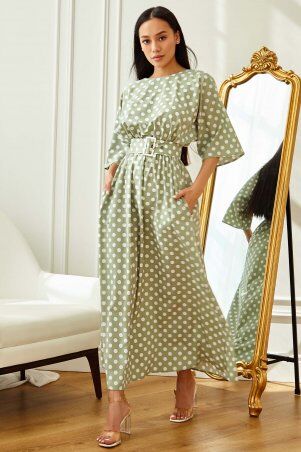 Jadone Fashion: Платье Ролана оливка - фото 1