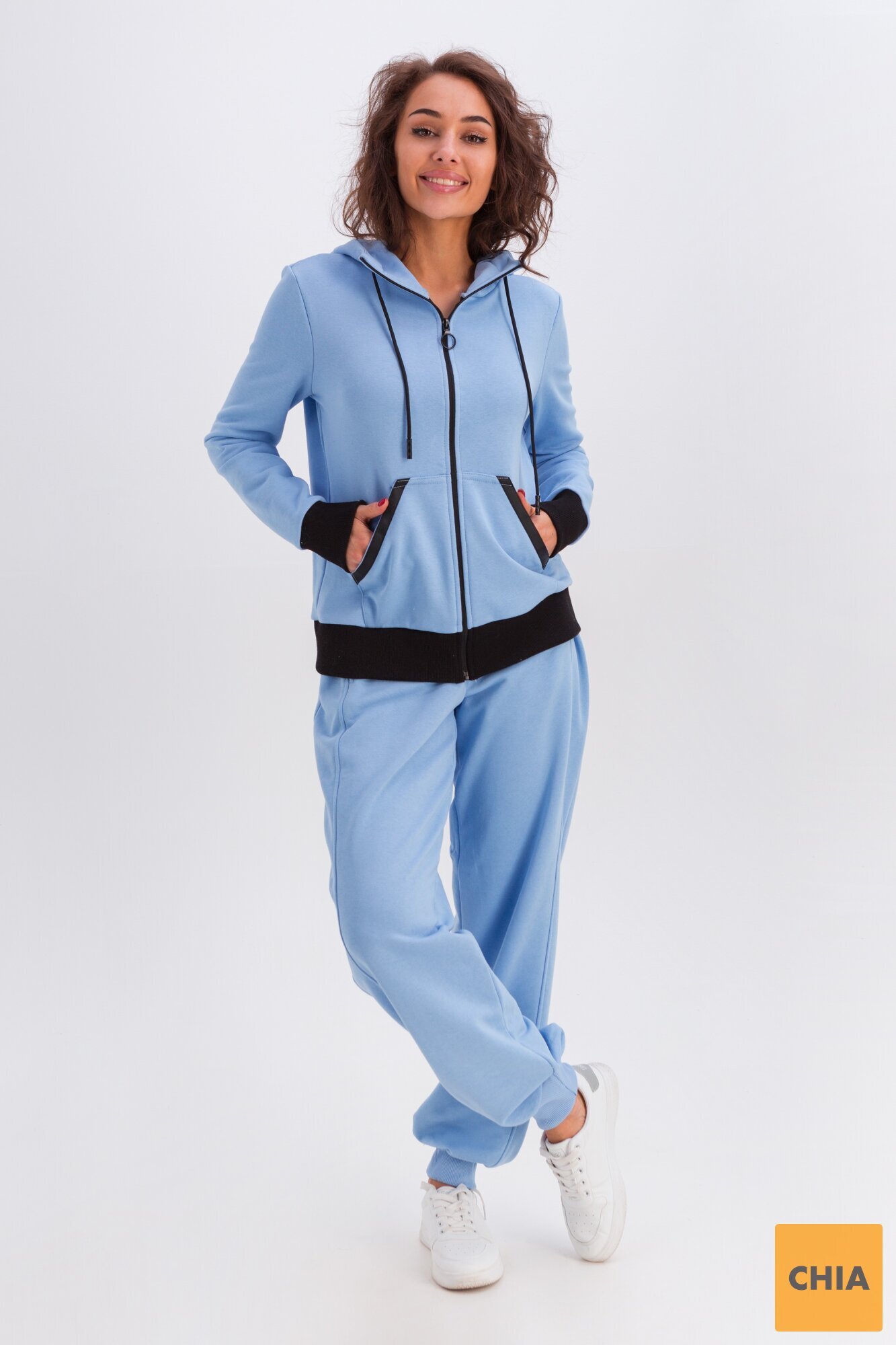 Костюм Фрейя (штаны+худи) голубой