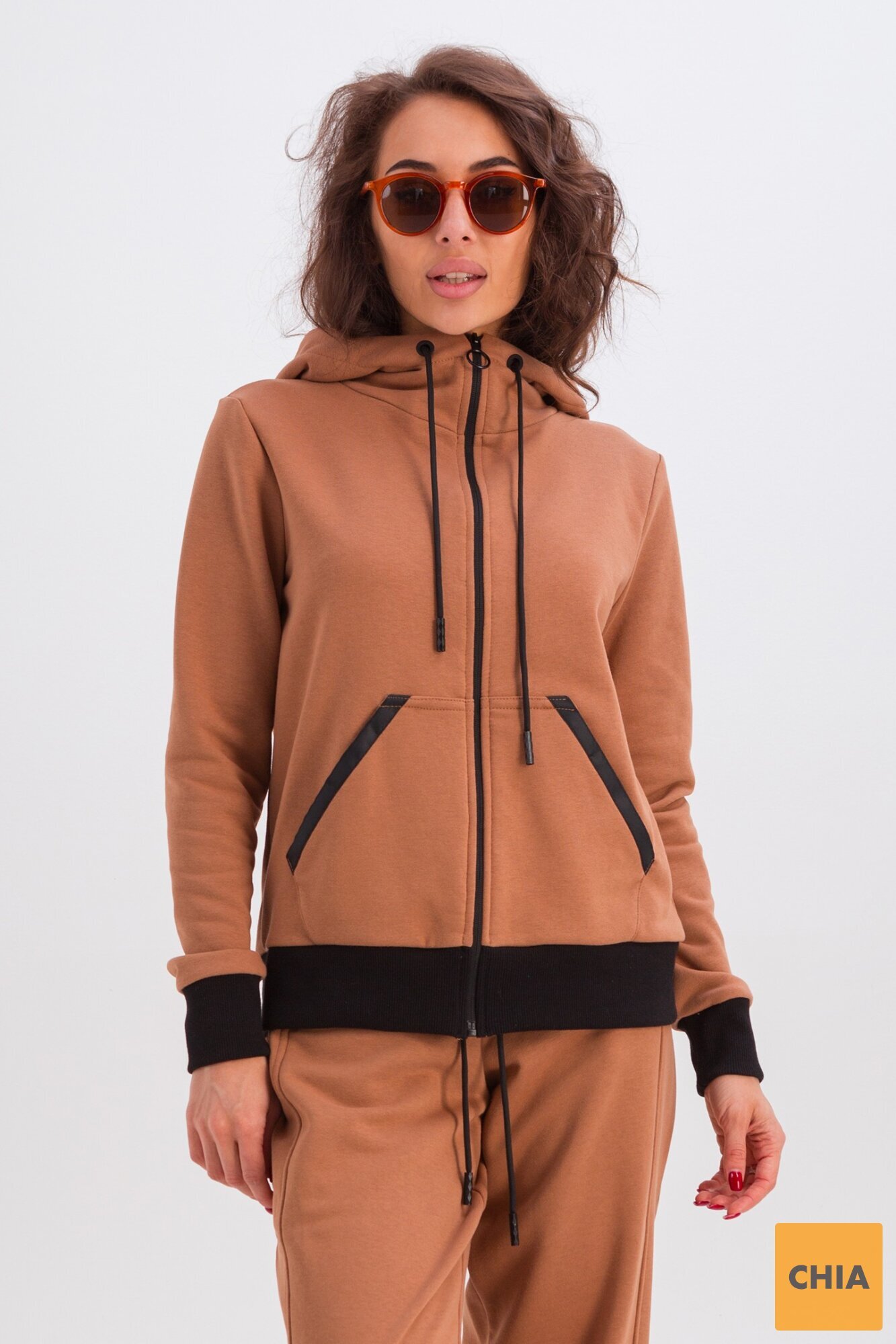 Костюм Фрейя (штаны+худи) кэмел