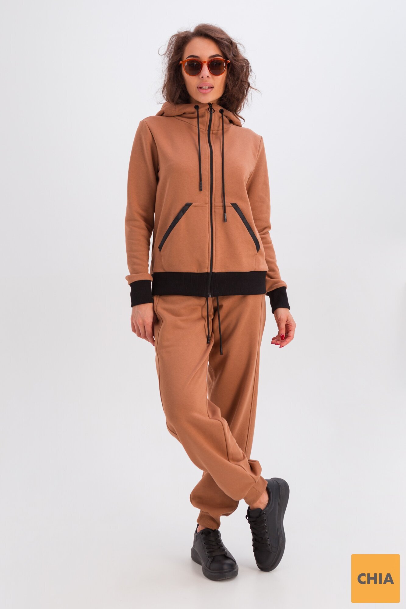 Костюм Фрейя (штаны+худи) кэмел