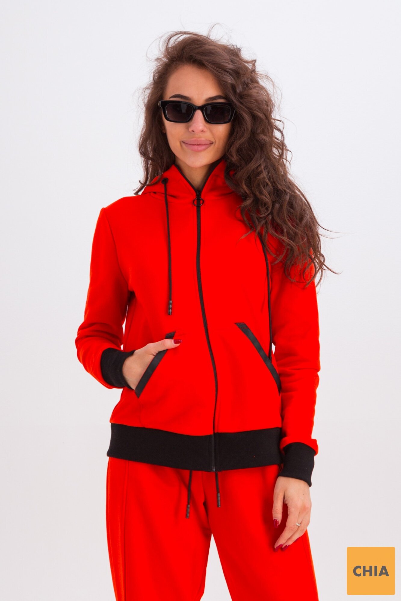 Костюм Фрейя (штаны+худи) оранжевый