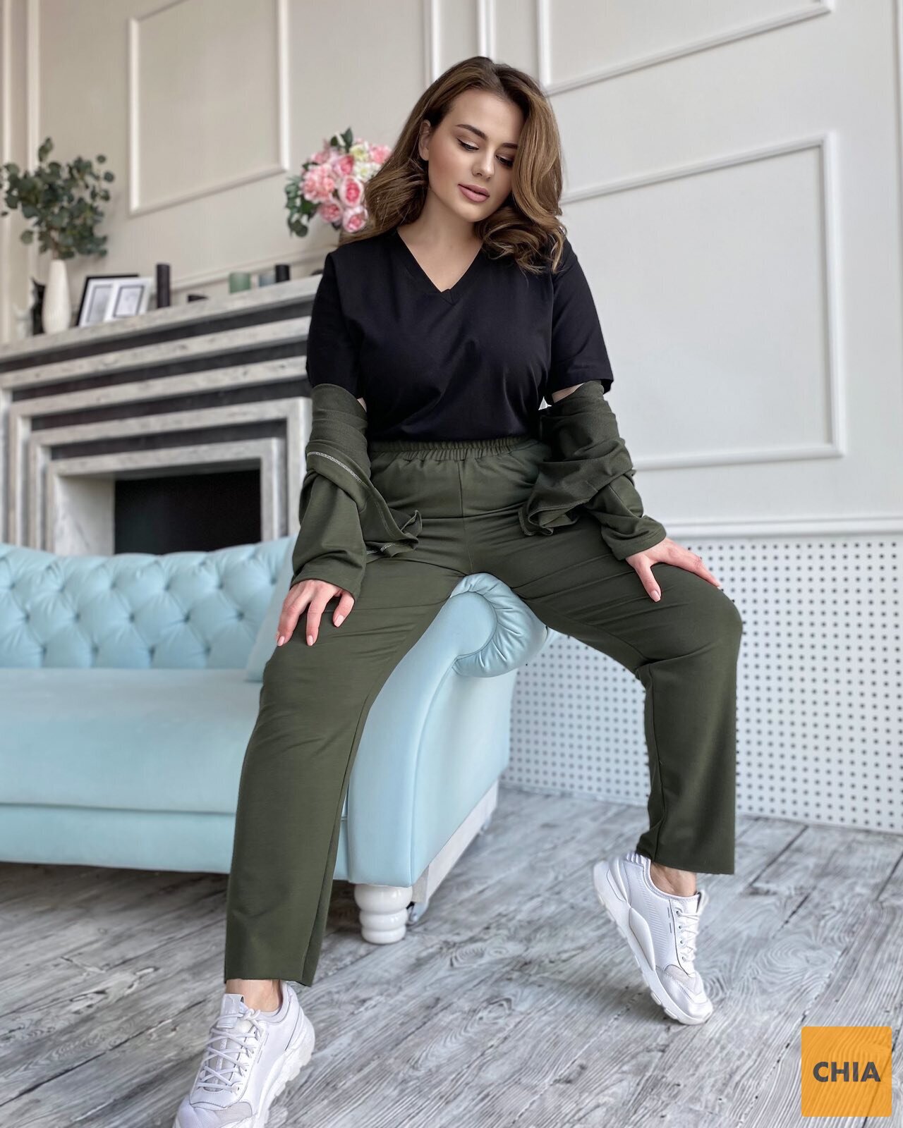 Костюм Флет ТРОЙКА хаки