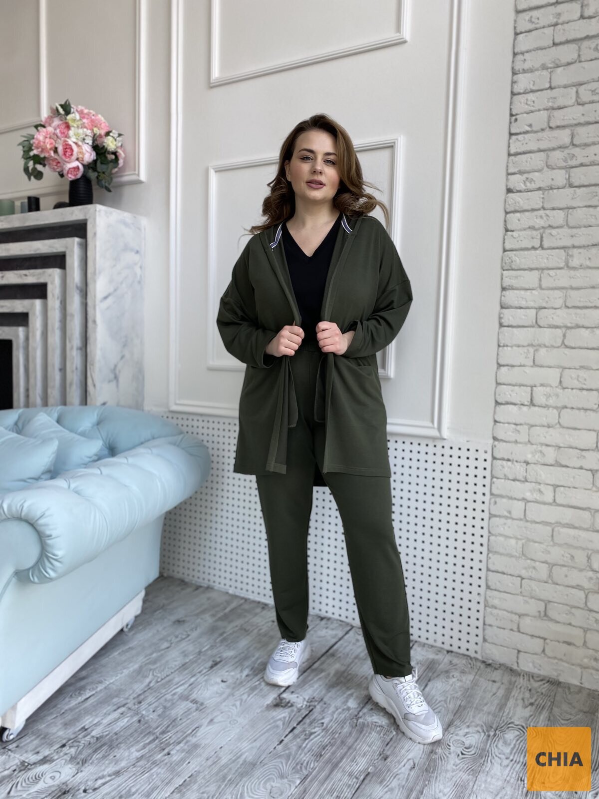 Костюм Флет ТРОЙКА хаки