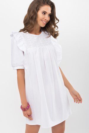 Glem: Платье Зарема к/р белый p69047 - фото 1