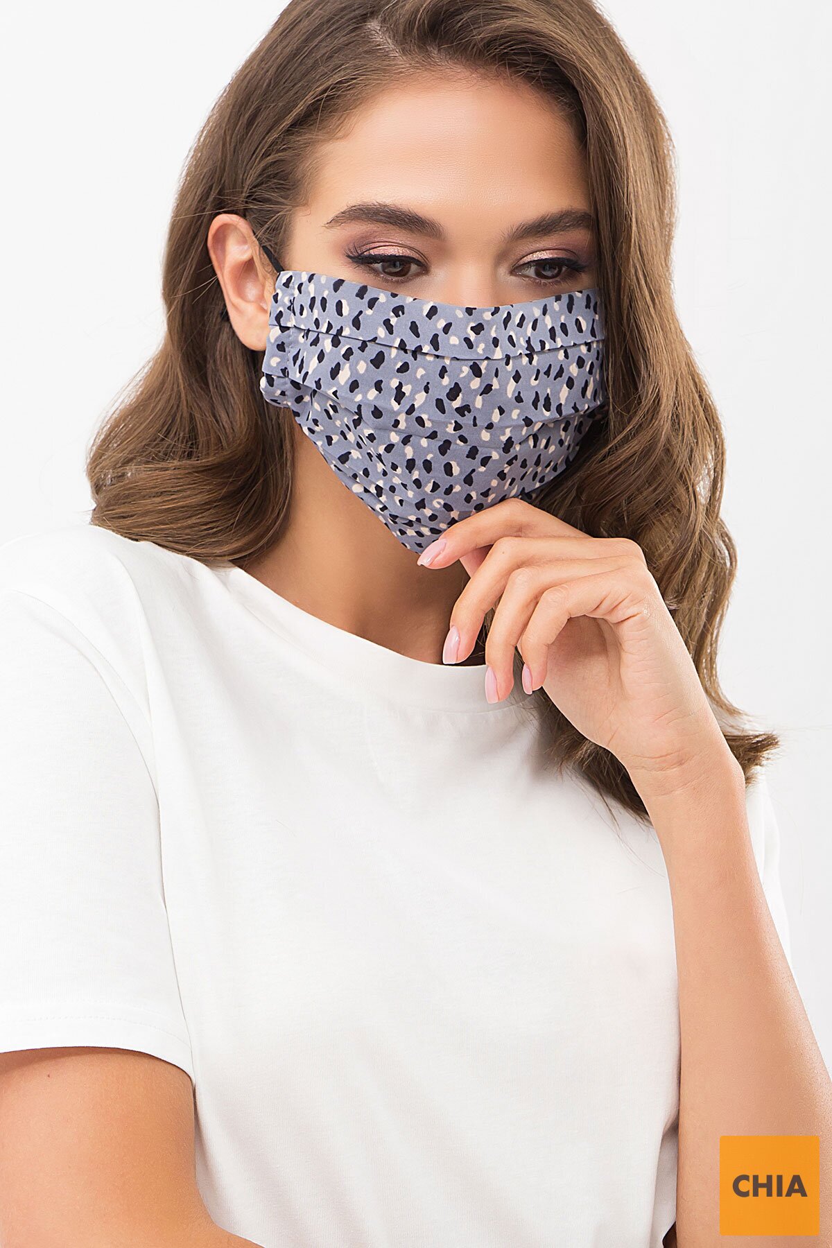 Маска №1 джинс-разноцв.пятна