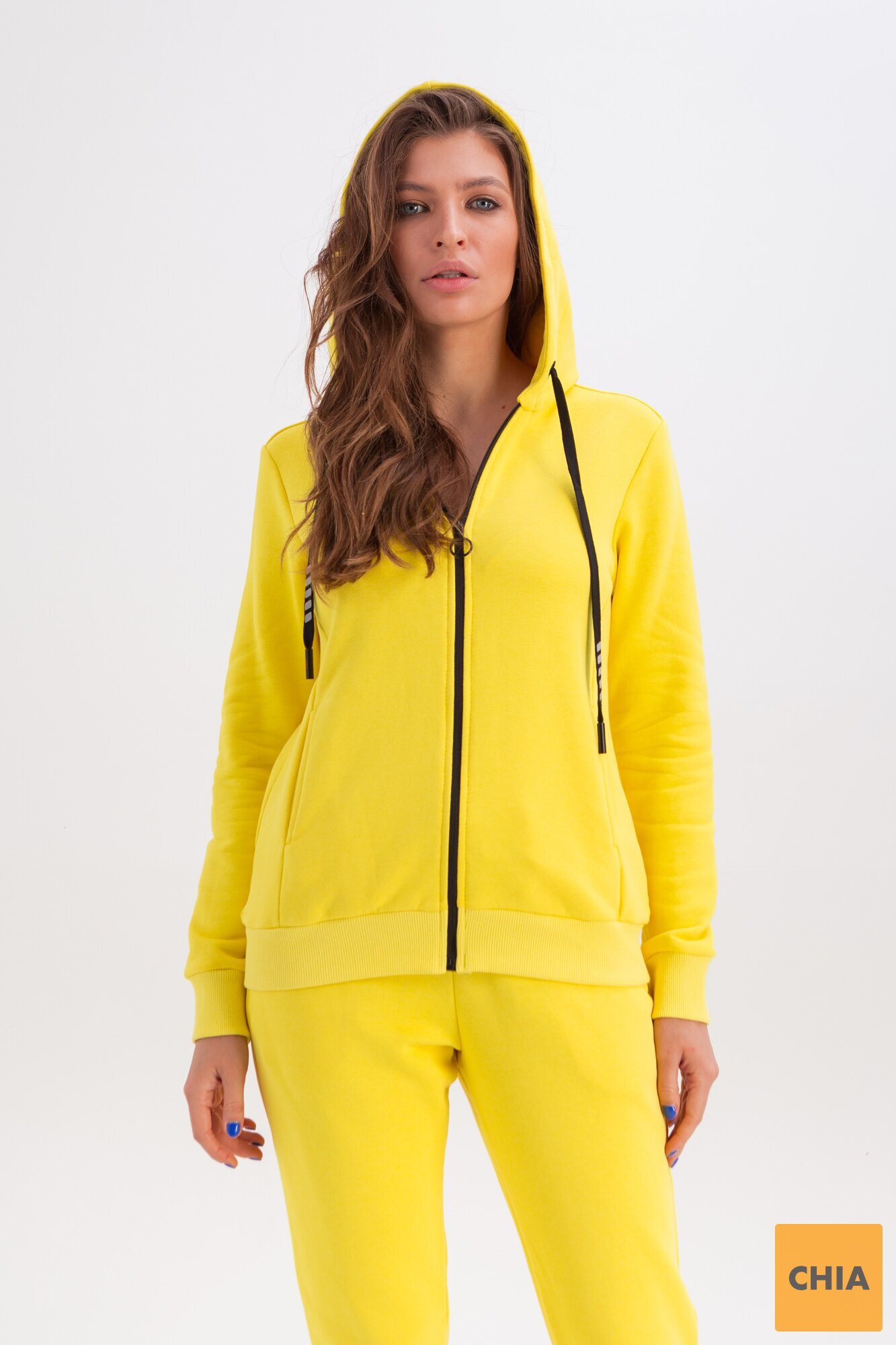 Костюм Аура трикотажный желтый