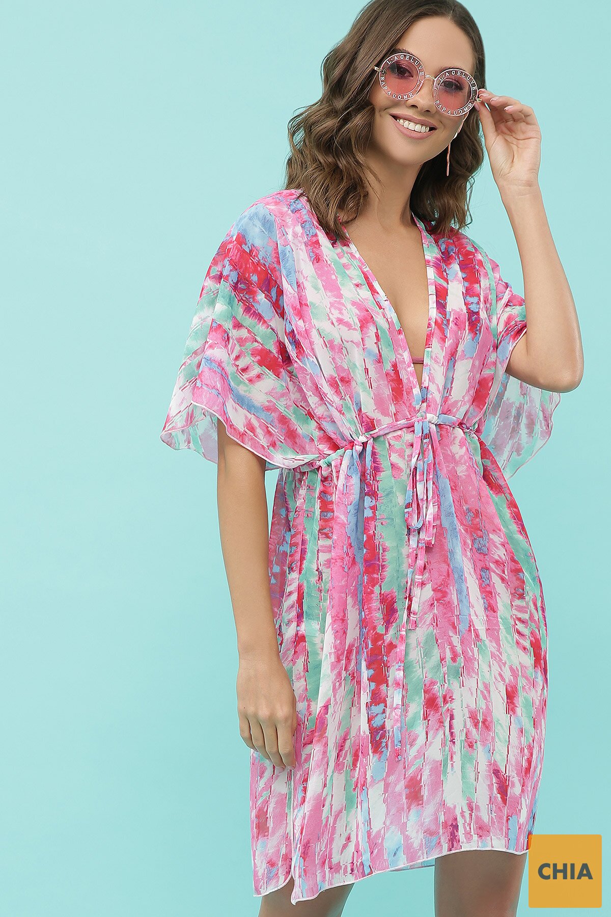 Туника №3 малина-акварель