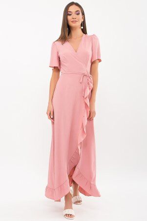 Glem: Платье Румия-1 к/р розовый персик p69207 - фото 1