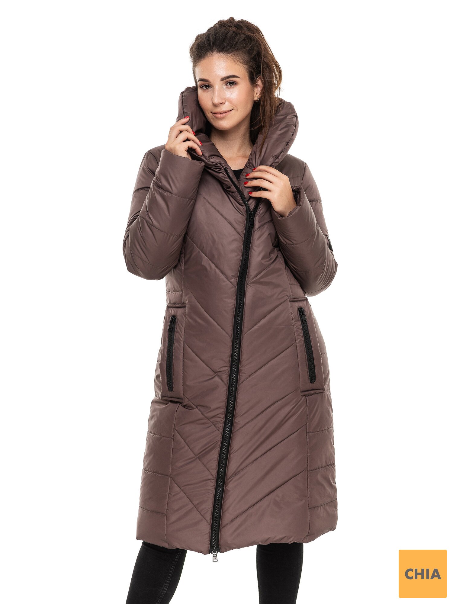 Длинная куртка-пальто Снежанна