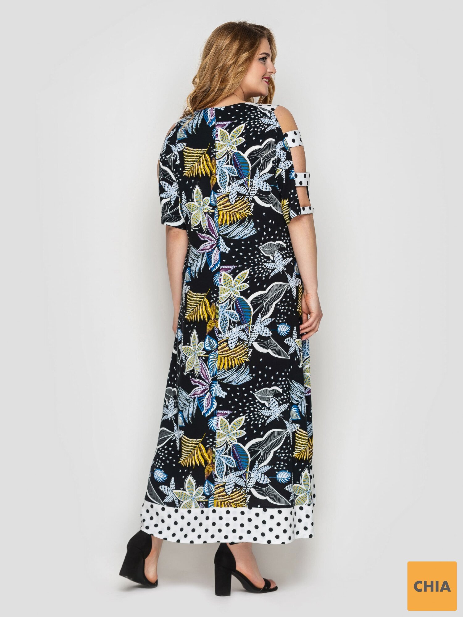 Платье Тропикана черное