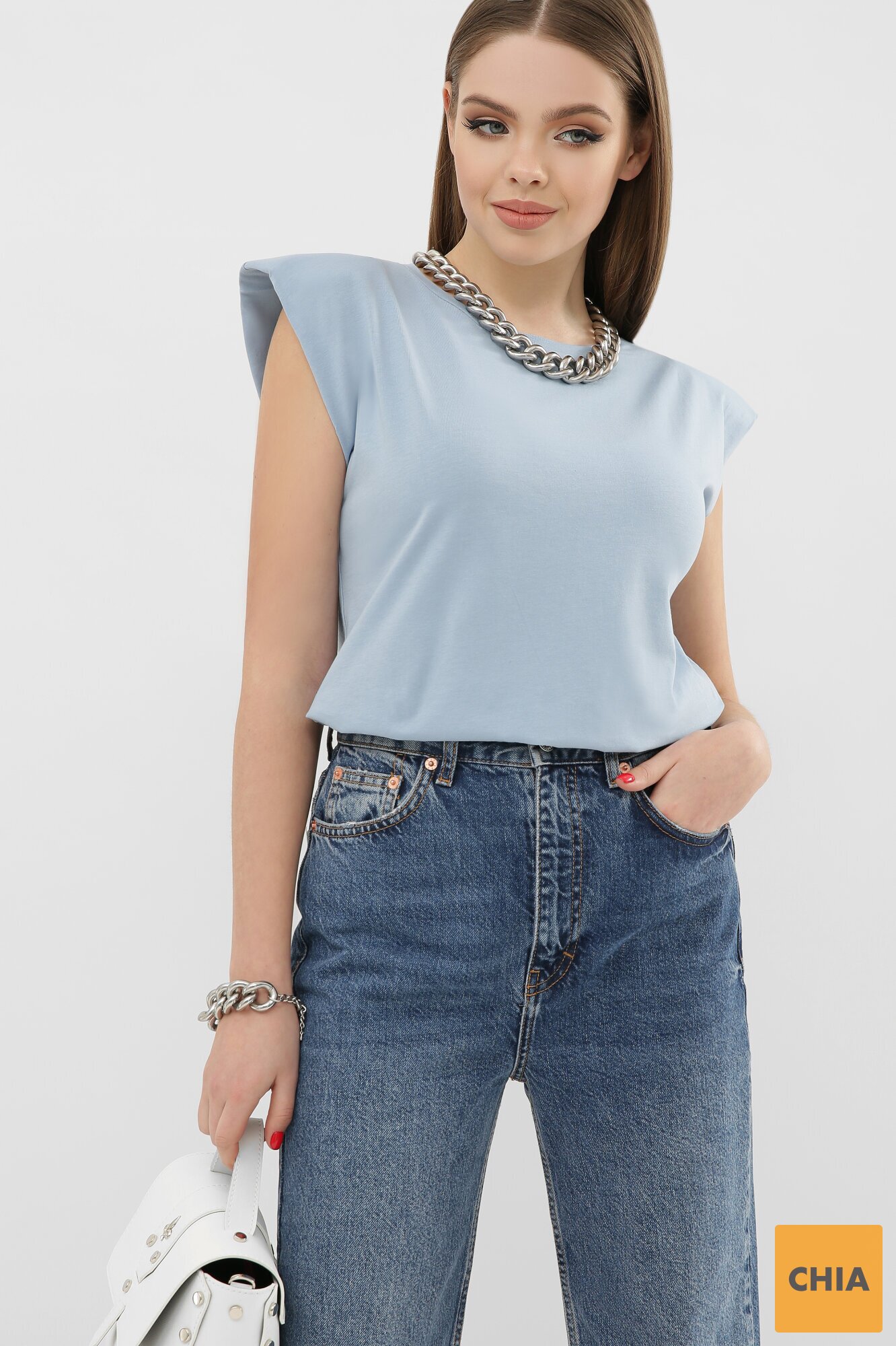 Футболка 6033V Джинс