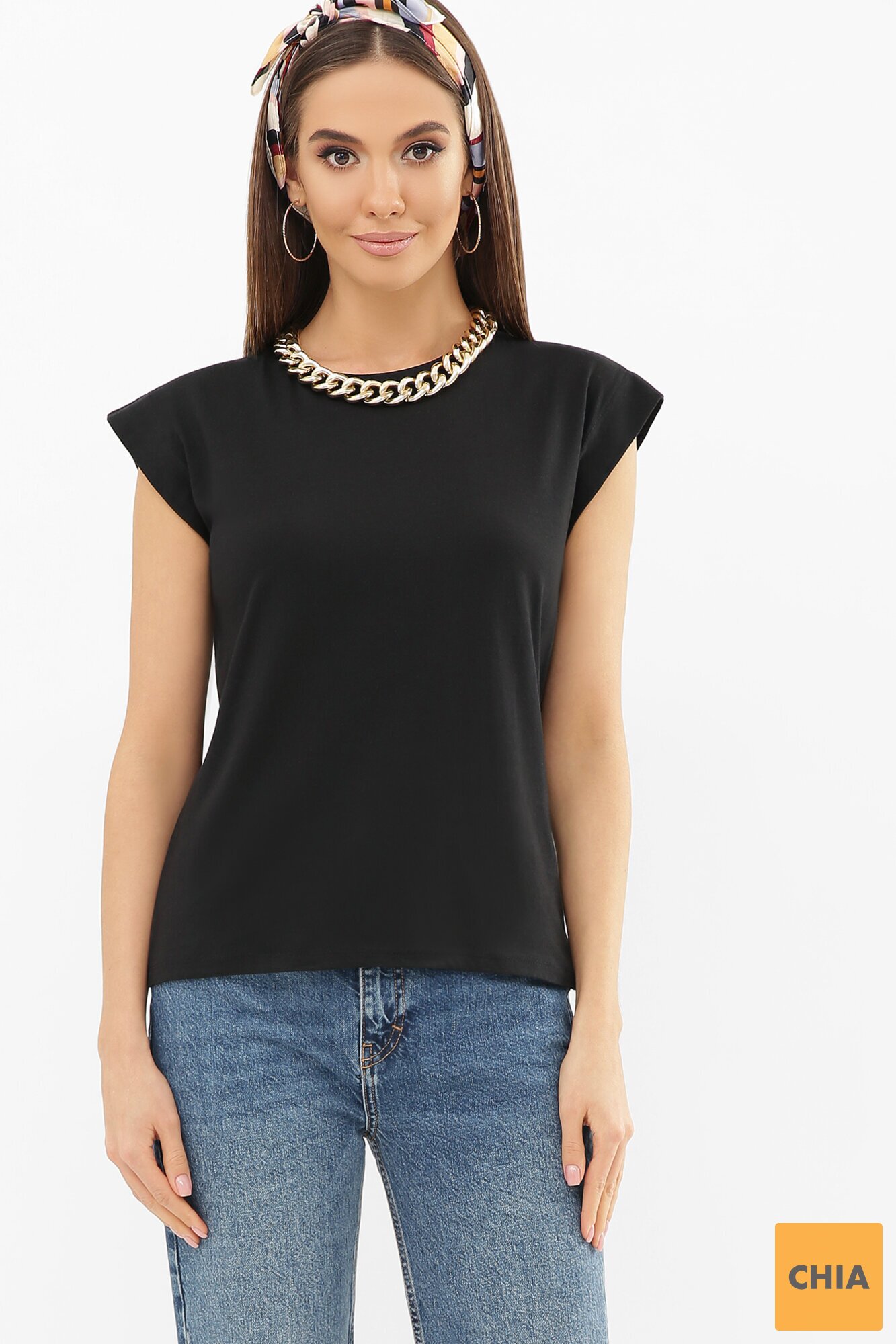 Футболка 6008V Черный