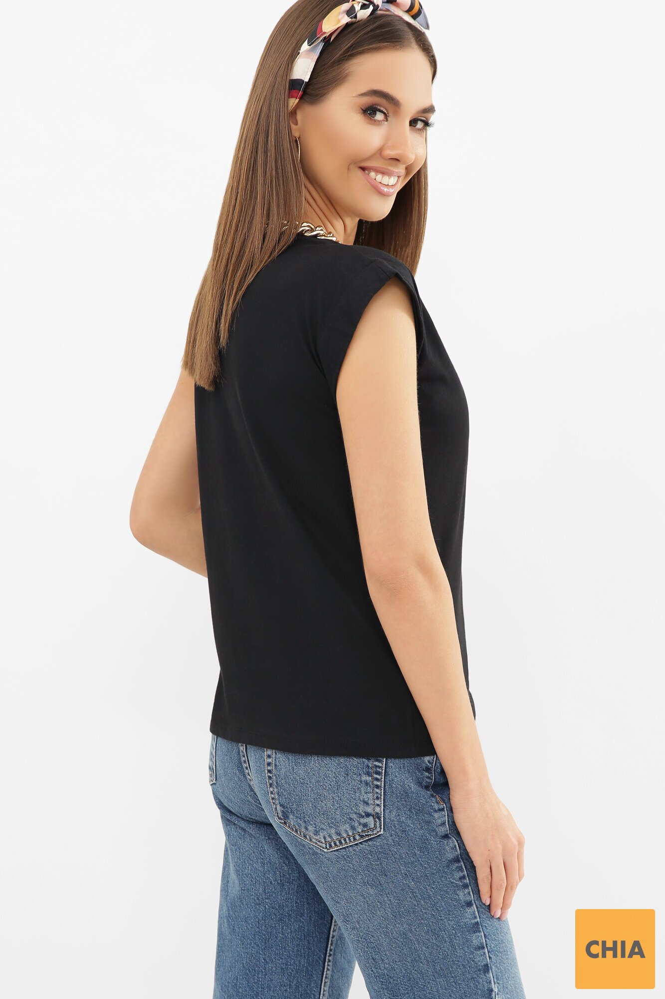 Футболка 6008V Черный