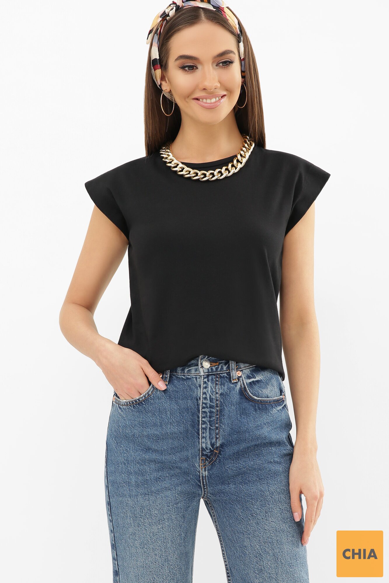 Футболка 6008V Черный