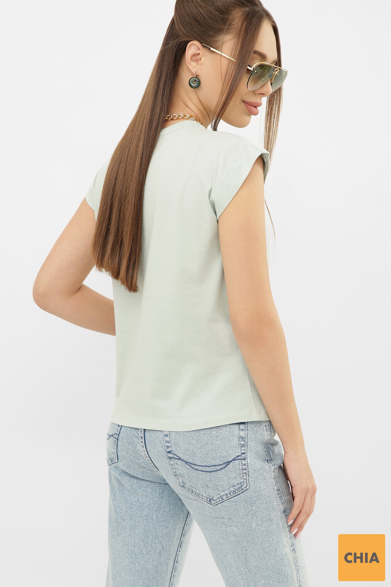 Футболка 6008V Фисташка