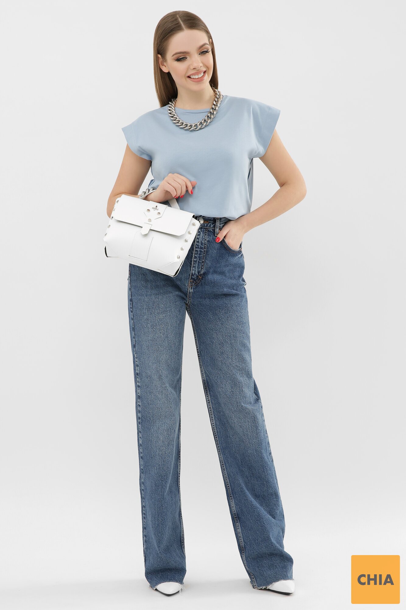 Футболка 6008V Джинс