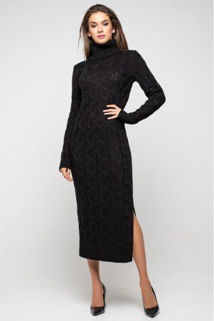 Prima Fashion Knit: Вязаное платье "Ангелина"- черный 5539011 - фото 1