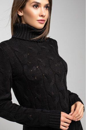 Prima Fashion Knit: Вязаное платье "Ангелина"- черный 5539011 - фото 3