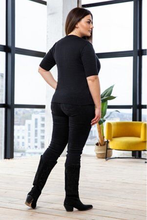 Prima Fashion Knit: Вязаный гольф "Эмма" - черный - Size+ 1055005 - фото 2