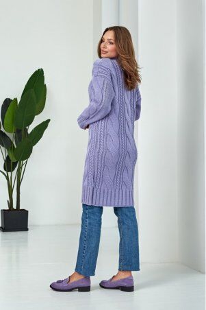 Prima Fashion Knit: Вязаный кардиган "Бэль" - лаванда 4531122 - фото 2