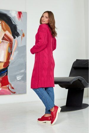 Prima Fashion Knit: Вязаный кардиган "Бэль" - малина 4531118 - фото 2