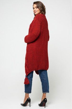 Prima Fashion Knit: Вязаный кардиган "Марго" - Бордо 4519025 - фото 2