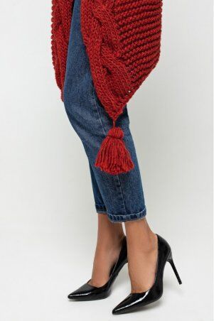 Prima Fashion Knit: Вязаный кардиган "Марго" - Бордо 4519025 - фото 3