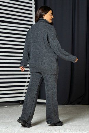 Prima Fashion Knit: Вязаный костюм "Адель" - темно-серый - Size+ 2738025 - фото 2