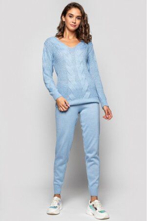 Prima Fashion Knit: Вязаный костюм «Николь» - Голубой 2705111 - фото 1