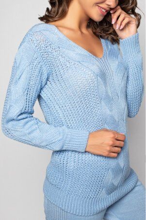 Prima Fashion Knit: Вязаный костюм «Николь» - Голубой 2705111 - фото 2