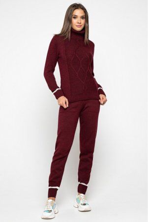 Prima Fashion Knit: Вязаный костюм"Рима"-бордо 2725107 - фото 1
