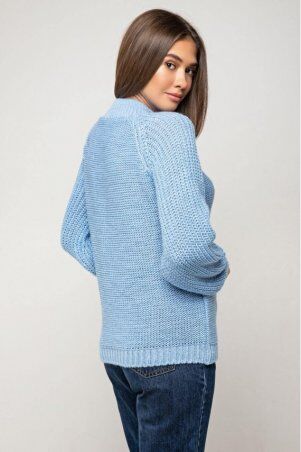 Prima Fashion Knit: Вязаный свитер «Злата» - голубой 373004 - фото 2