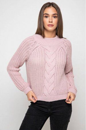 Prima Fashion Knit: Вязаный свитер «Злата» - пудра 373006 - фото 1