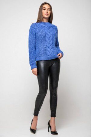 Prima Fashion Knit: Вязаный свитер «Злата»  - васильковый 375005 - фото 3