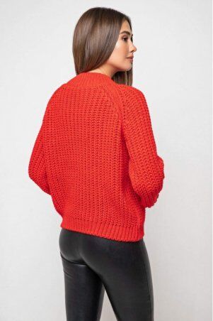 Prima Fashion Knit: Вязаный свитер «Злата»  - красный 375002 - фото 2