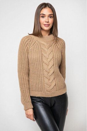 Prima Fashion Knit: Вязаный свитер «Злата»  - кэмел 375001 - фото 1