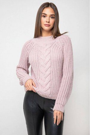 Prima Fashion Knit: Вязаный свитер «Злата»  - пудра 375006 - фото 1