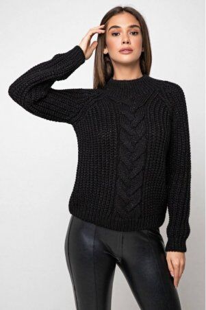 Prima Fashion Knit: Вязаный свитер «Злата»  - черный 375011 - фото 1