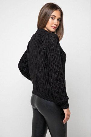 Prima Fashion Knit: Вязаный свитер «Злата»  - черный 375011 - фото 2
