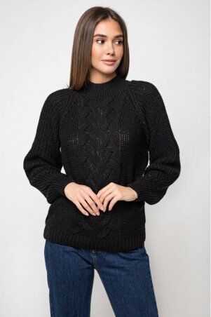Prima Fashion Knit: Вязаный свитер «Ника» с люрексом - черный 371011 - фото 1