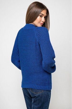 Prima Fashion Knit: Вязаный свитер «Ника» с люрексом - электрик 371013 - фото 2