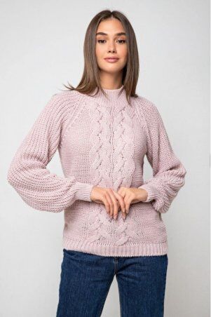 Prima Fashion Knit: ​​Вязаный свитер «Ника» с люрексом - пудра 371006 - фото 1