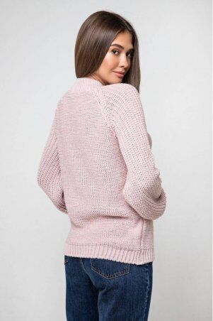 Prima Fashion Knit: ​​Вязаный свитер «Ника» с люрексом - пудра 371006 - фото 2