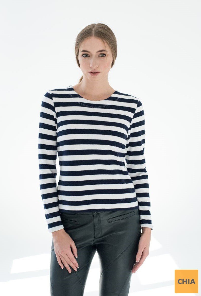 Теплый джемпер полосатый