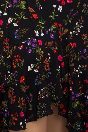 Glem: Сарафан Шания-1Б черный-разноцв.цветы p70254 - фото 4